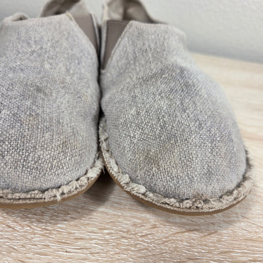 VIBAe ZUMA Linen Slip-On Shoes Unisex EU 41 Men's 8 Women's 10 Beige Gray - Picture 10 of 11